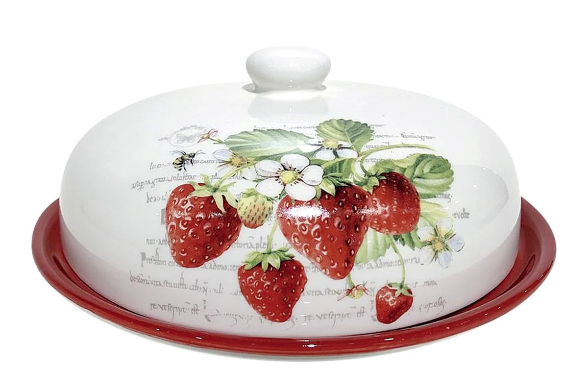 КОРАЛЛ Блюдо для блинов Спелая клубника ZFC246-3