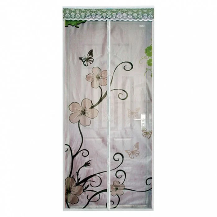 УЮТОМАНИЯ Сетка антимоскитная универсальная 100x220см с магнитными замками УТ 4005 Цветок белая