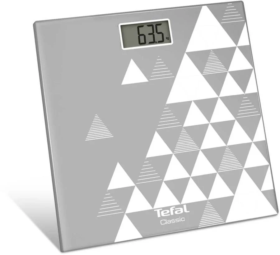 TEFAL Весы напольные электронные CLASSIC 2 TRIANGLE ARGENT PP 1144