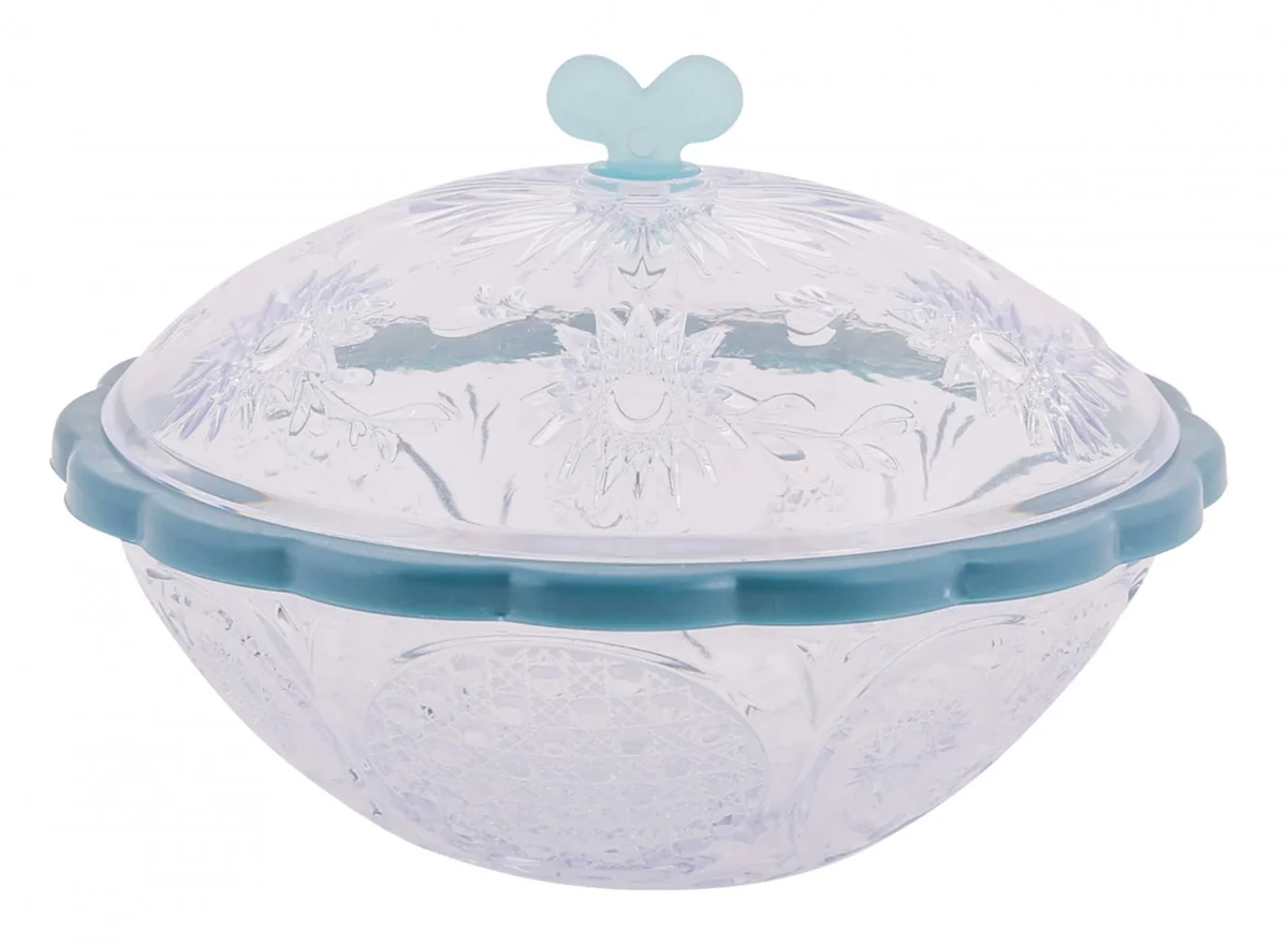 АЛЬТЕРНАТИВА Сахарница 0,5л. Хрусталь М 5466 прозрасно- синий