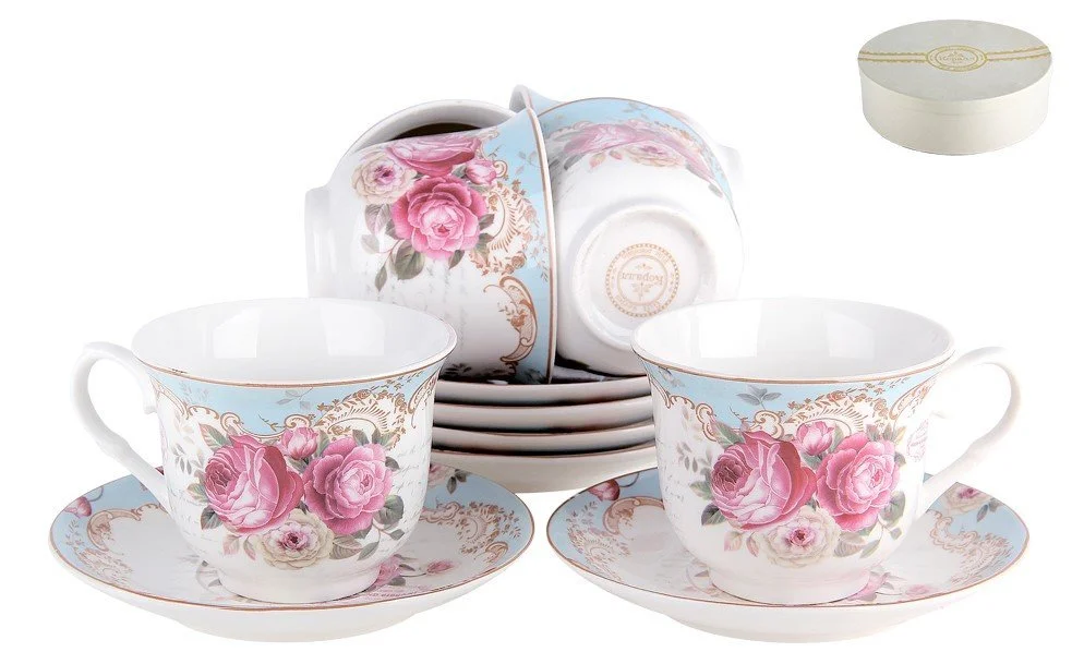 КОРАЛЛ Набор чайный 12пр. Бель флер NKY12-F02
