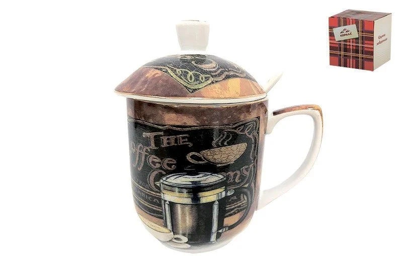 КОРАЛЛ Кружка для заваривания 300мл. Аромат кофе FY20186013