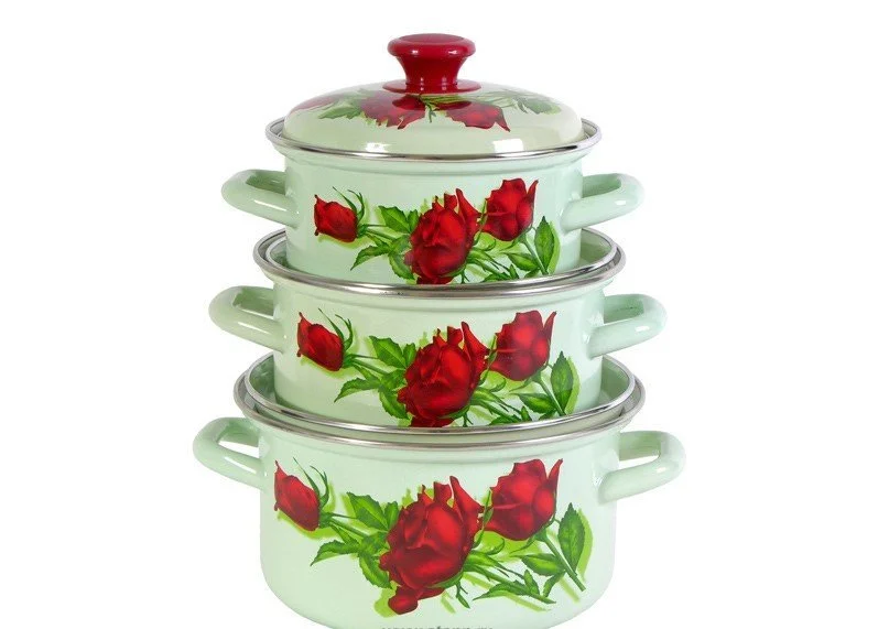 КМК Набор кастрюль (6пр.) Андорра-1 салатный