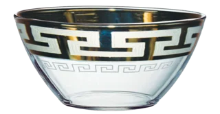 ГУСЬ ХРУСТАЛЬНЫЙ Салатник 19см. Греческий узор GE03-1326
