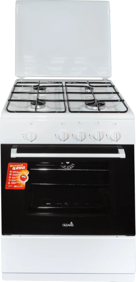 CEZARIS Газовая плита ПГ 3100 08 (Ч) Белая