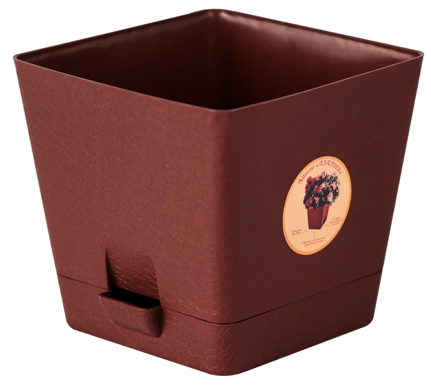 АР-ПЛАСТ Кашпо Азалия 2,0 л. 07042 коричневый