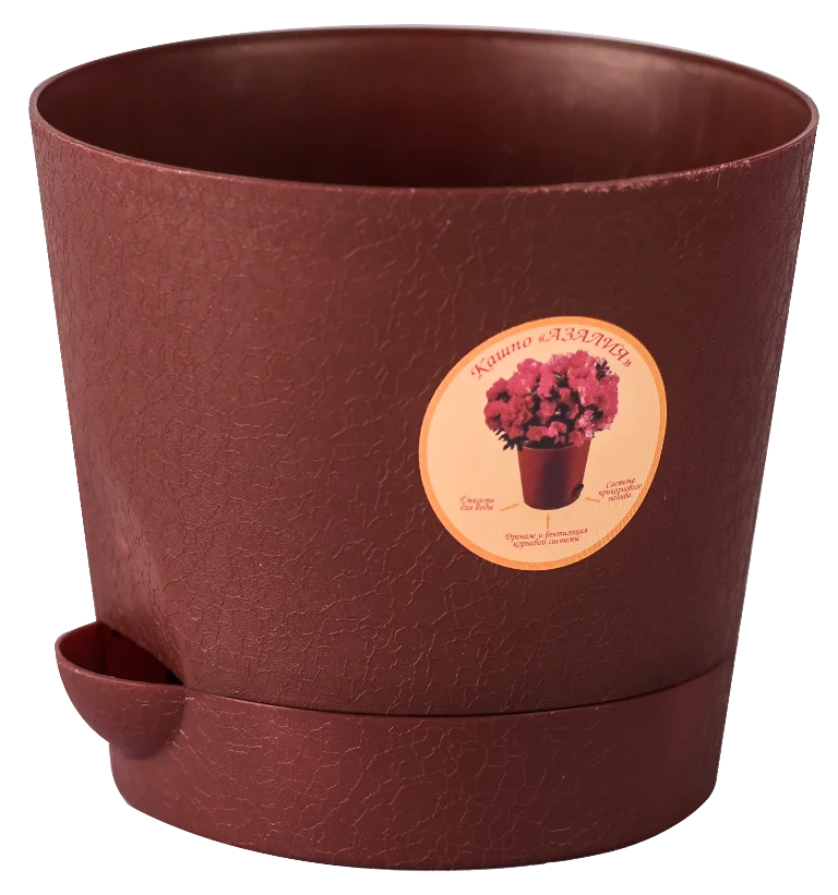 АР-ПЛАСТ Кашпо Азалия 1,4 л. 07046 коричневый