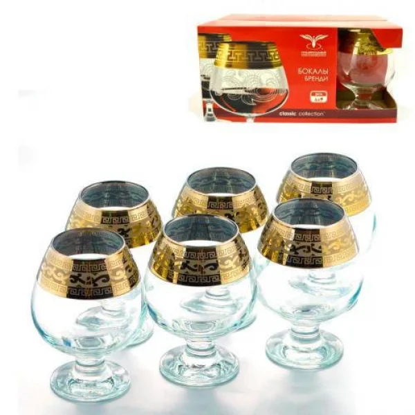ГУСЬ ХРУСТАЛЬНЫЙ Набор бокалов для бренди Версаче 400 мл. (EAV08-188)