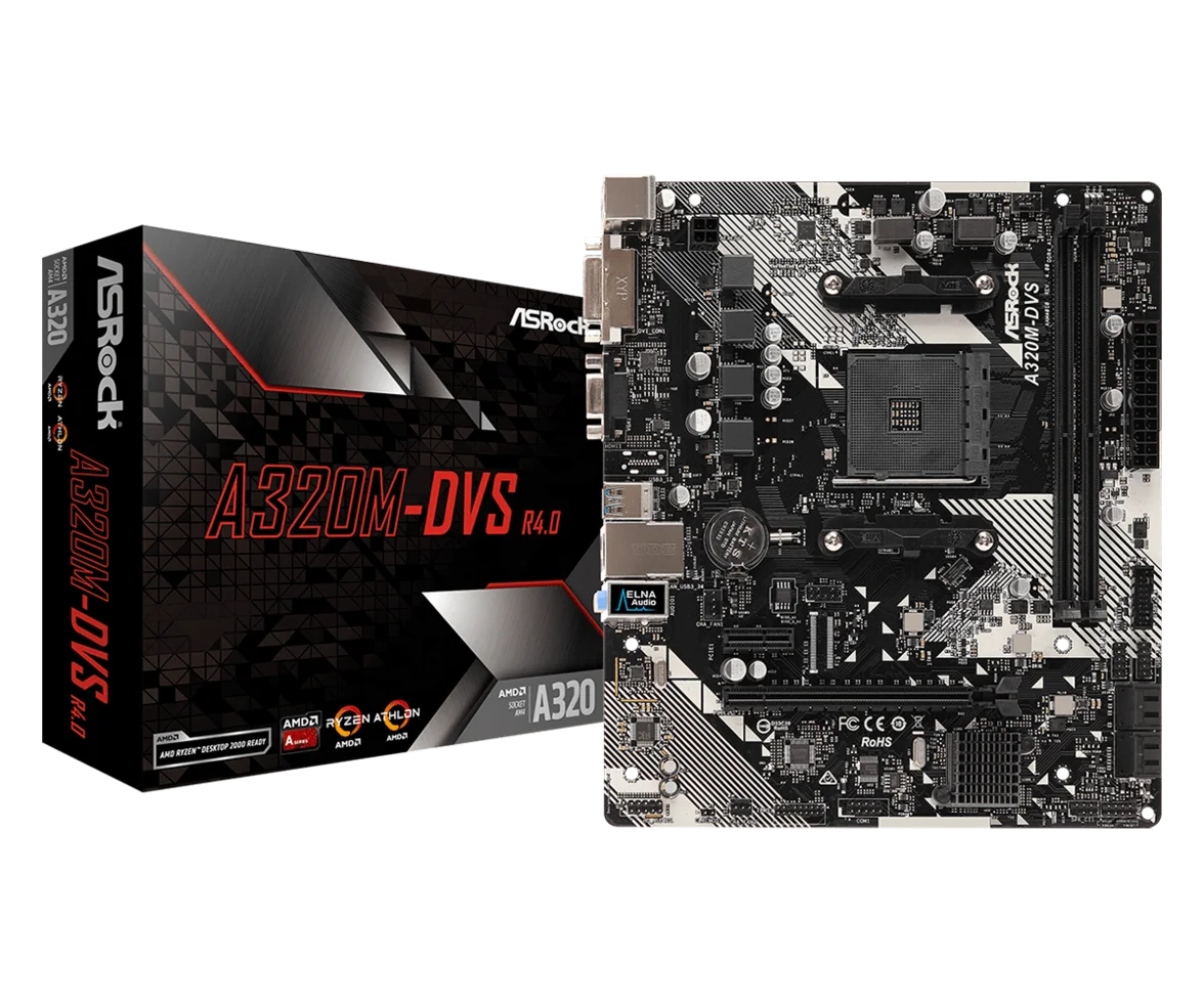 Asrock Материнская плата A320M-DVS R4.0 112071