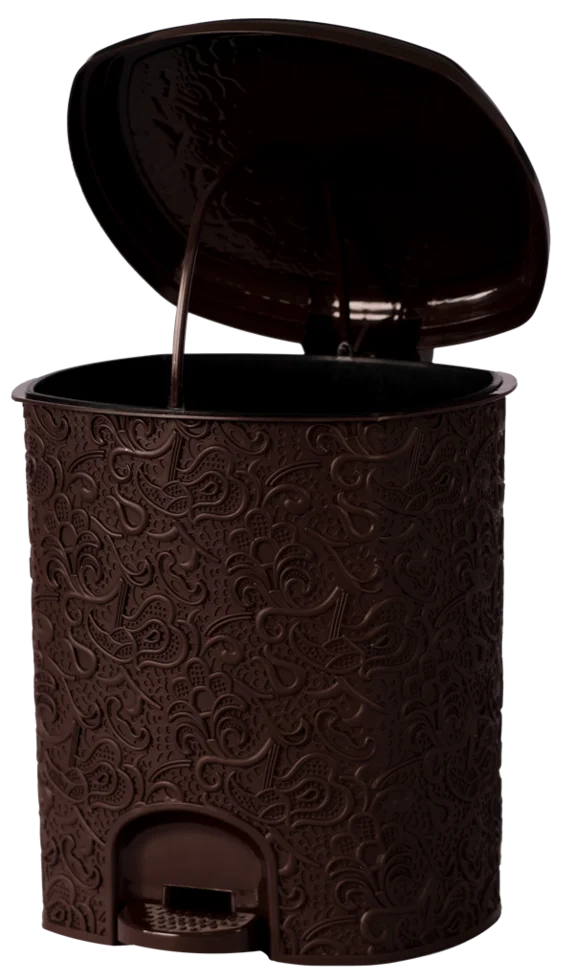 АР ПЛАСТ Ведро для мусора 11л. Ажур 020322 шоколад