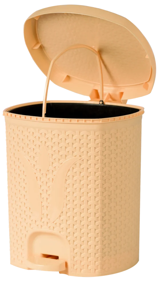 АР ПЛАСТ Ведро для мусора 11л. Плетёнка 020212 бежевый
