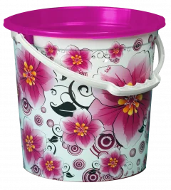 АР ПЛАСТ Ведро с аппликацией 10,0 л. 02032 фуксия