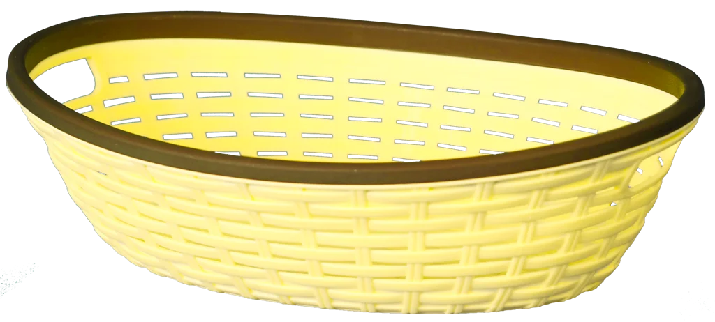 АР-ПЛАСТ Сухарница 32*22см.Плетенка 16010 А лимонный