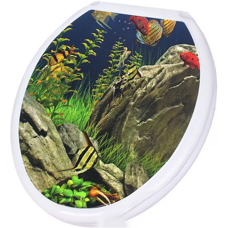 РОССПЛАСТ Сиденье для унитаза Аквариум РП 813 А белый