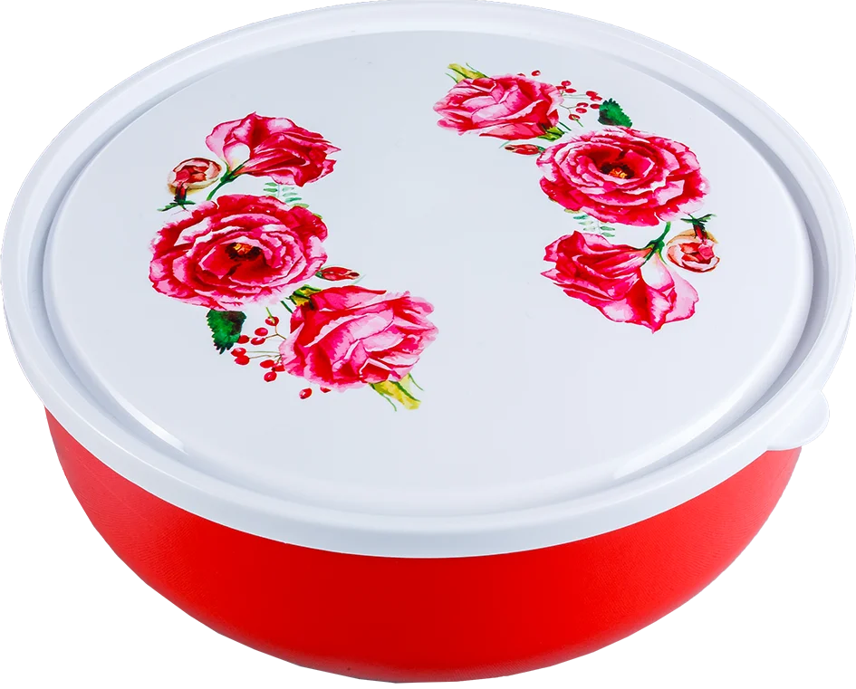 АР ПЛАСТ Салатник 3,5 л. Фантазия 12007 красный