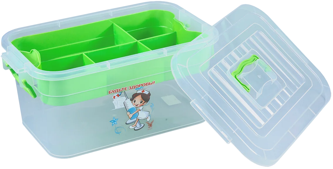 АР ПЛАСТ Контейнер 9,0 л. с вкладышем Аптечка 17000 микс