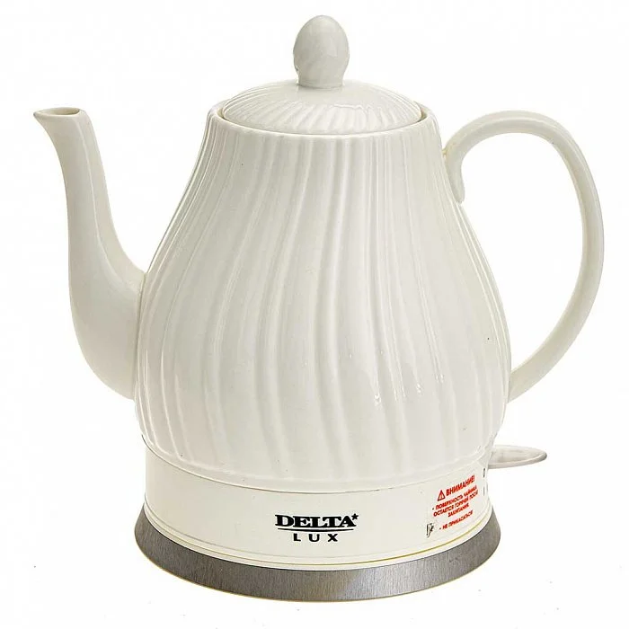 DELTA Электрический чайник LUX DE-1006 белый