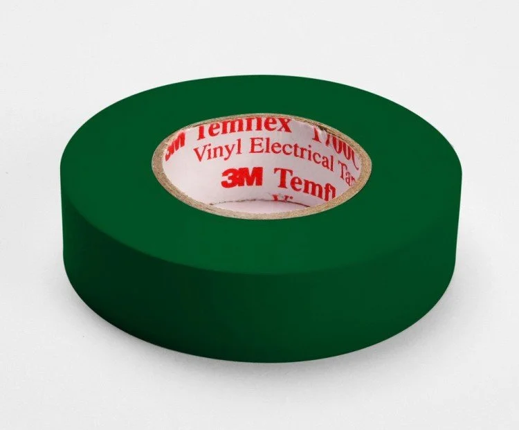 Temflex Изолента ПВХ 19 мм x 20 м Зеленая 539