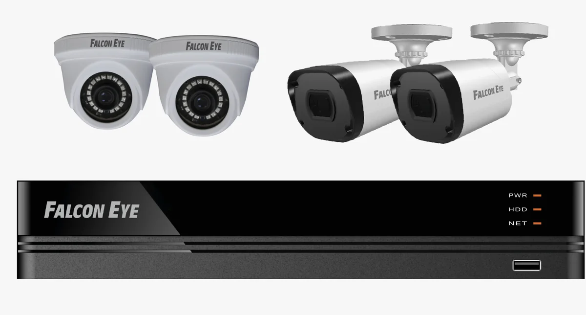 Falcon Комплект видеонаблюдения Eye FE-104MHD Офис Smart