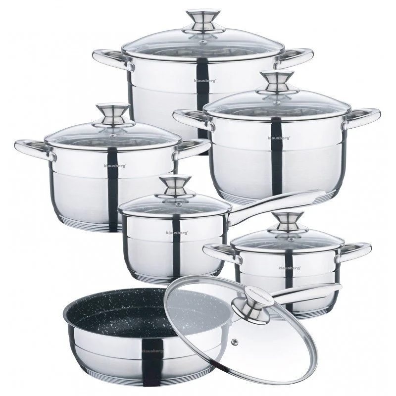 KLAUSBERG Набор кастрюль (12пр.) KB-7364