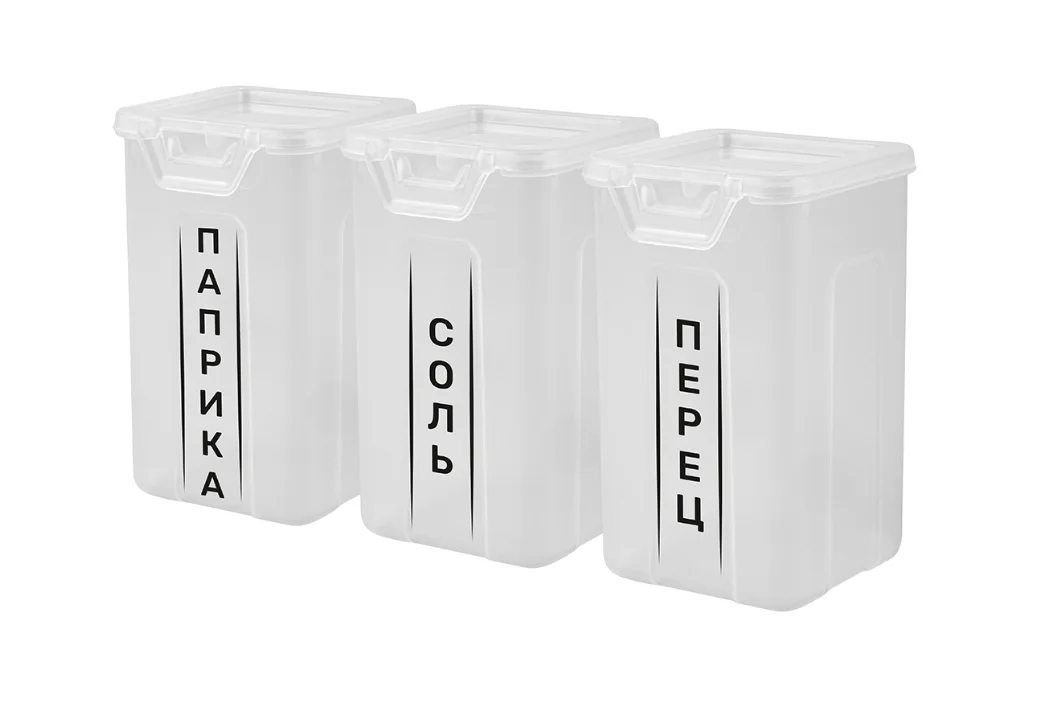 Delta Набор контейнеров для специй Sugar&Spice Honey 0,2 л х 3 штуки SE112712999 прозрачный