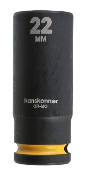 Hanskonner Головка торцевая ударная глубокая 1/2" 22 мм HK1045-19-1/2X22L