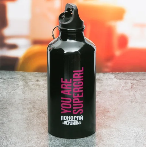 КОМАНДОР Бутылка для воды 400 мл. Supergirl 3601497