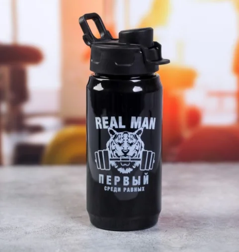 КОМАНДОР Бутылка для воды 500 мл. Real man 4708167