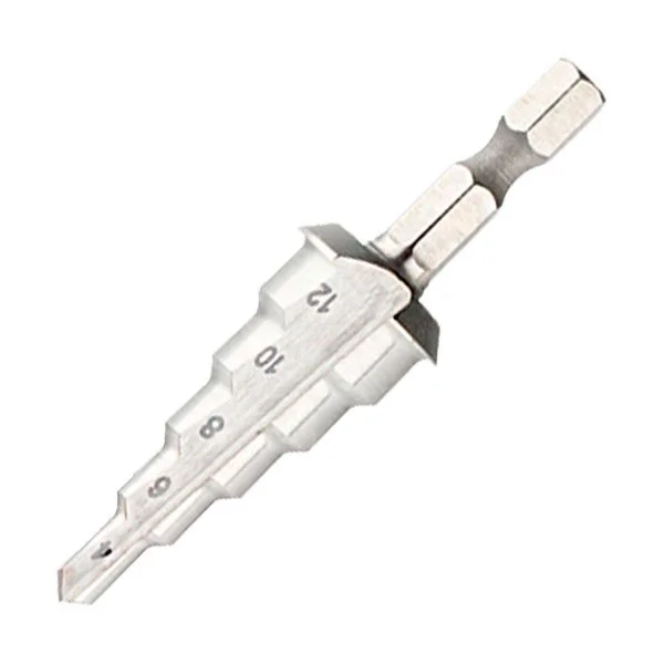 Барс Сверло ступенчатое по металлу 4-5-6-7-8-9-10-11-12-14-16-18-20 мм, Р6М5, шестигранный хвостовик 72361