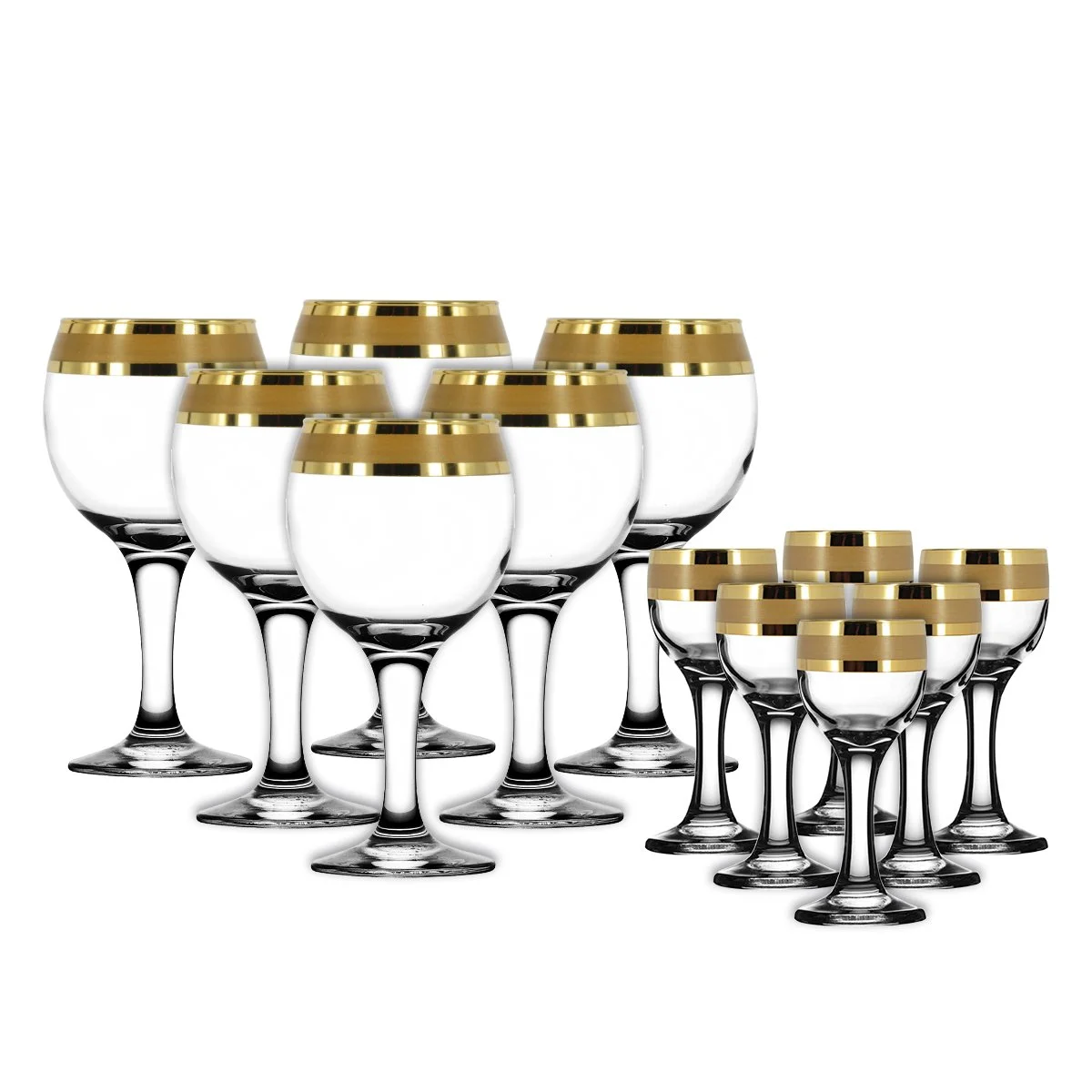 ГУСЬ ХРУСТАЛЬНЫЙ Универсальный набор 12пр. Ампир EAV79-411/134