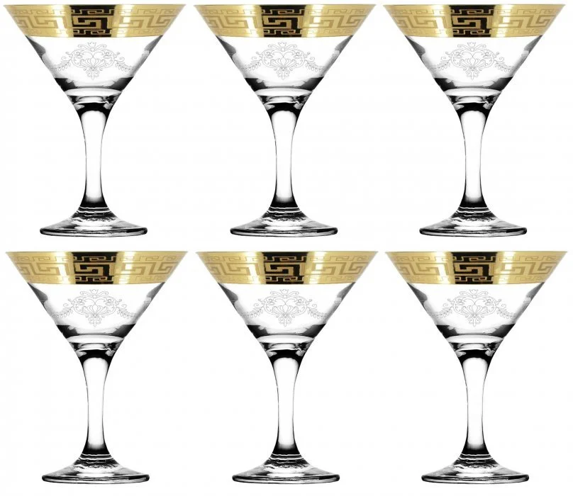 ГУСЬ ХРУСТАЛЬНЫЙ Набор бокалов для мартини 190 мл. Барокко GE63-410