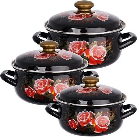 КМК Набор кастрюль (6пр.) Розалия-1коричневый