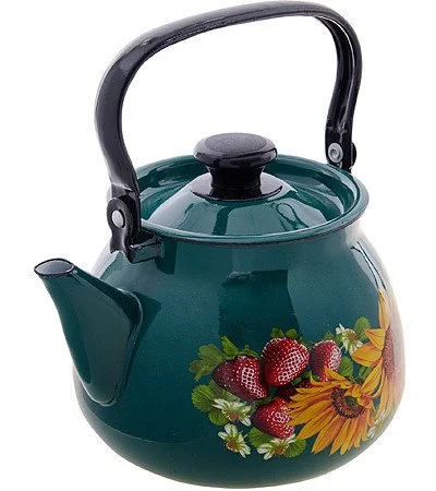 КМК Эмалированный чайник 3,5л. 42115 133/6 бирюзовый