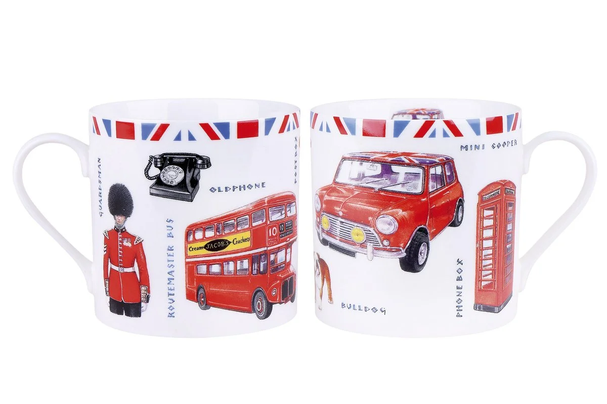 КОРАЛЛ Кружка 400мл.London YQ20301-4 микс