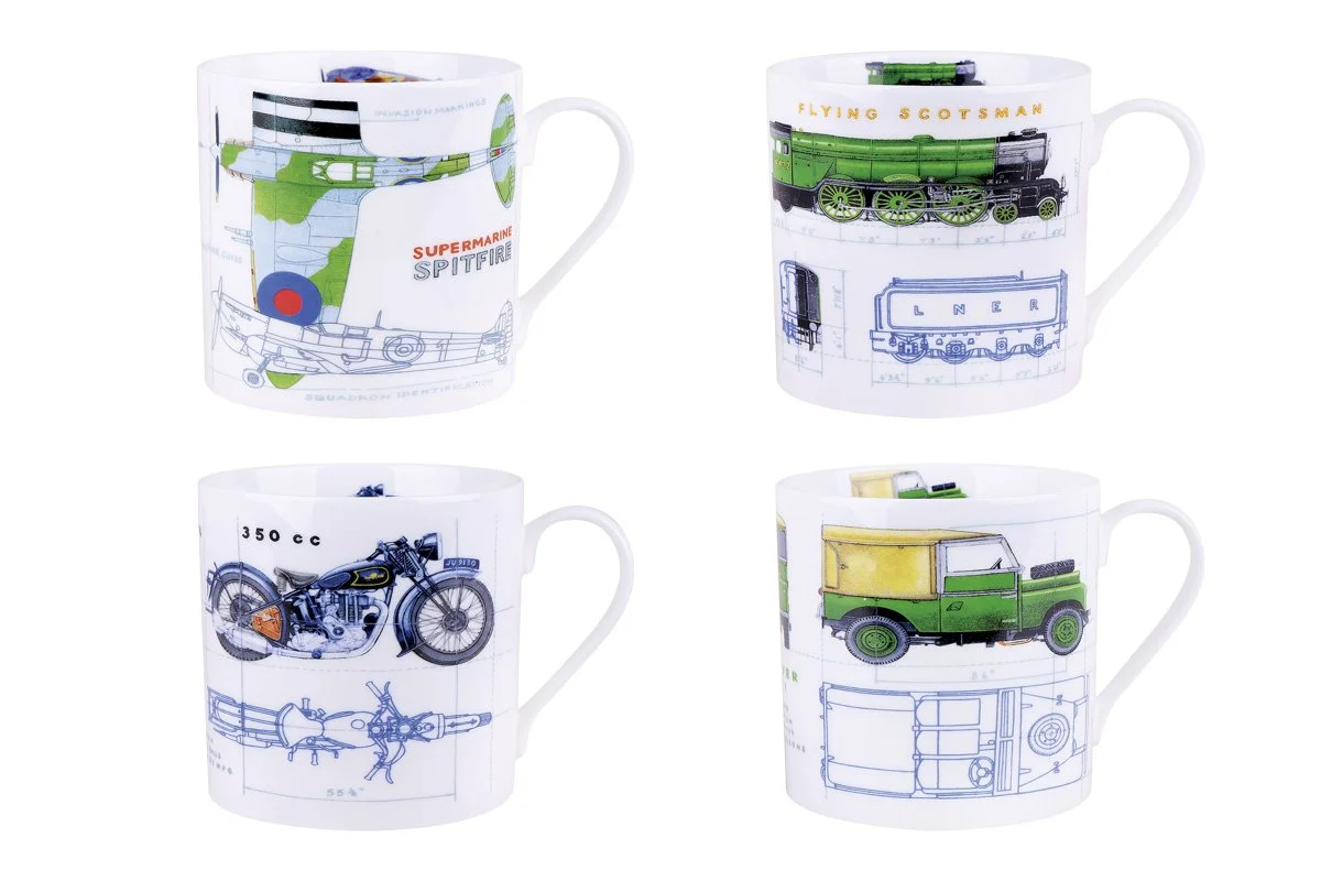 КОРАЛЛ Кружка 400мл. Mechanics YQ20101-4 микс