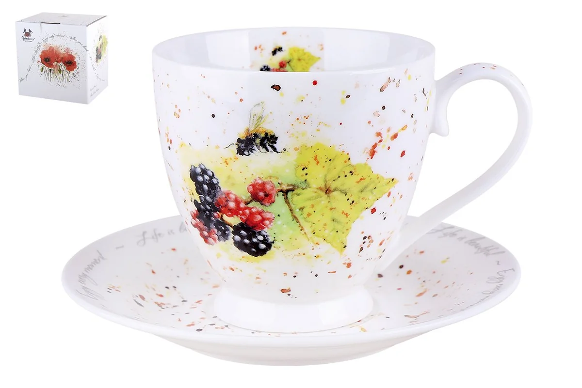 КОРАЛЛ Набор чайный 2 пр. Blackberry YQ2033