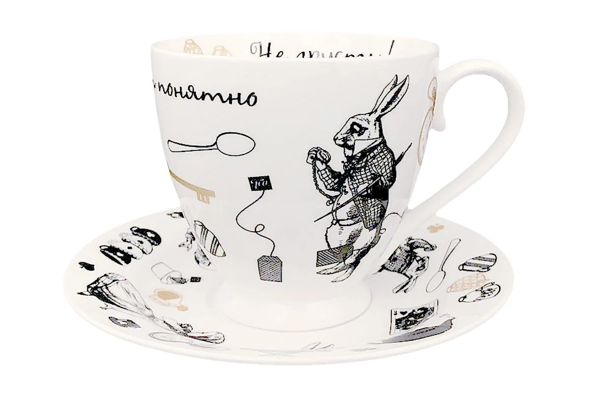 КОРАЛЛ Набор чайный 2 пр. Безумное чаепитие NB204CS