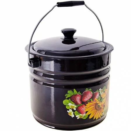 КМК Ведро с крышкой 10л 41304-222/6-У2 коричневое