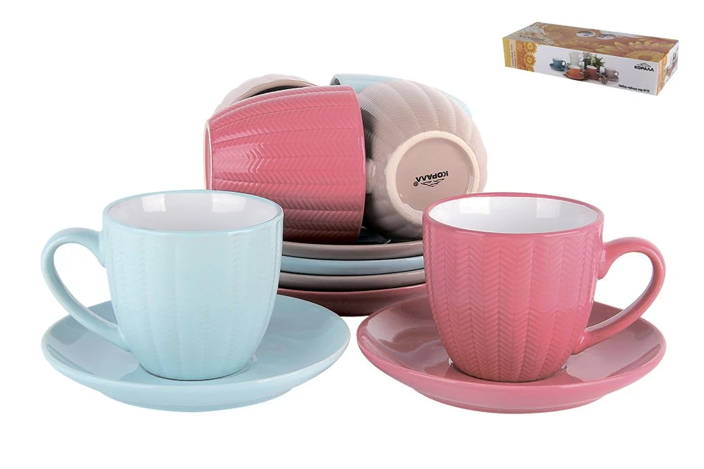 КОРАЛЛ Набор чайный 12 пр. Валенсия HEN1360