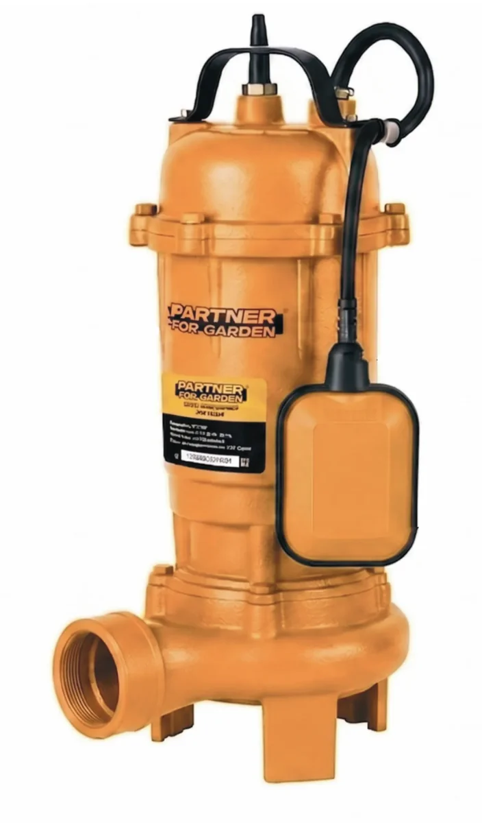 Partner for garden Насос фекальный NFB 24000 (230В, 2200Вт, забор воды нижний, высот.подъем.воды 20м, 400мин/л, крыльчатка-чугун)