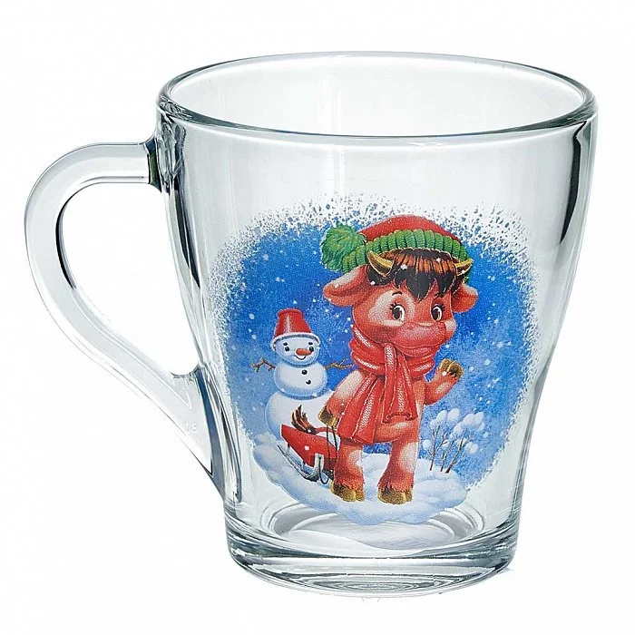 ДЕКОСТЕК Кружка 250мл. Бычки 1649/9 микс