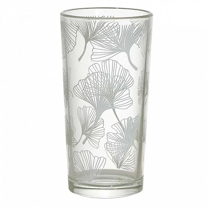 GLASSTAR Набор стаканов 230мл./6пр. Ботаника 1256/91 белый