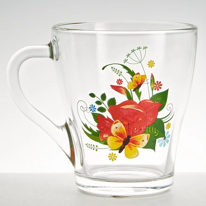 ДЕКОСТЕК Кружка 250мл. МАЛЬВА лепковая деколь 1649/125