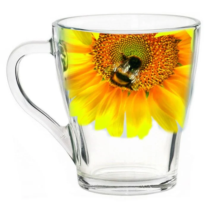 ДЕКОСТЕК Кружка 250 мл Живая природа. Подсолнух 1649-Д