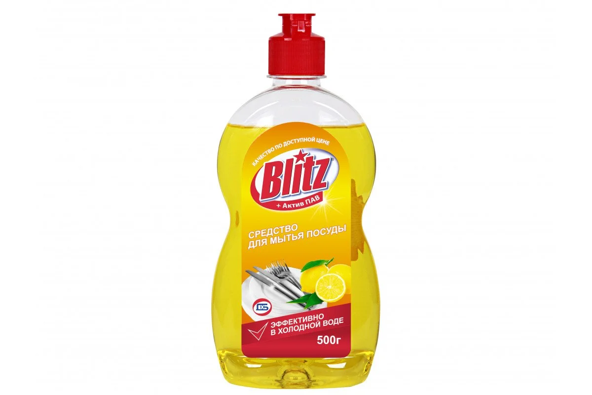 BLITZ Средство для мытья посуды АКТИВ ПАВ 4607137251082 лимон