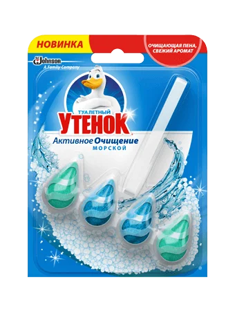ТУАЛЕТНЫЙ УТЕНОК Средство активное очищение для унитаза 38,6г. Морской 5000204028607