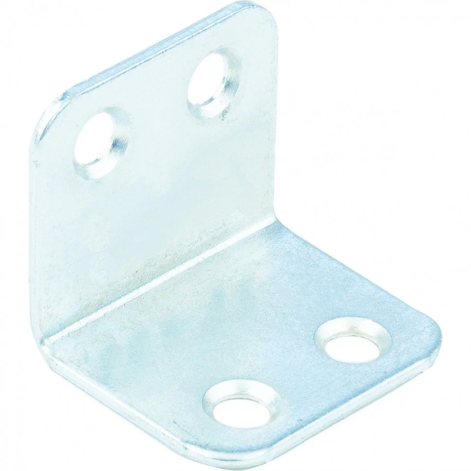 СИБРТЕХ Уголок мебельный, 2 мм, 25 х 25 х 30 мм, цинк 46510