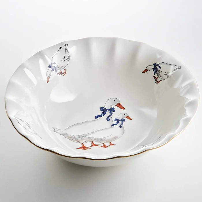 BEATRIX Салатник 23 см Гуси МН091U