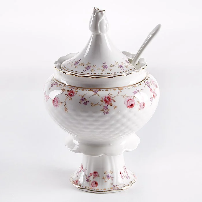 BEATRIX Сахарница с ложкой 11х17,5см Арабель МХ015E
