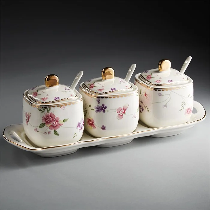 BEATRIX Набор из 3-х банок с ложками на подставке Флориана МР003Q/3